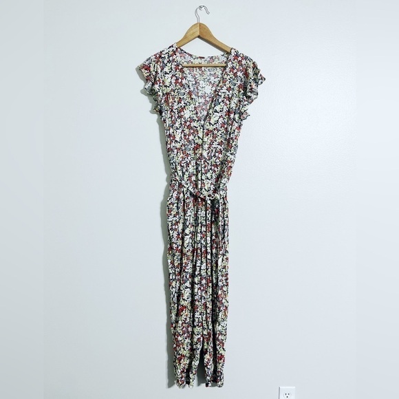 Free People Ruffle Your Feathers Floral Jumpsuit - Picture 3 of 5